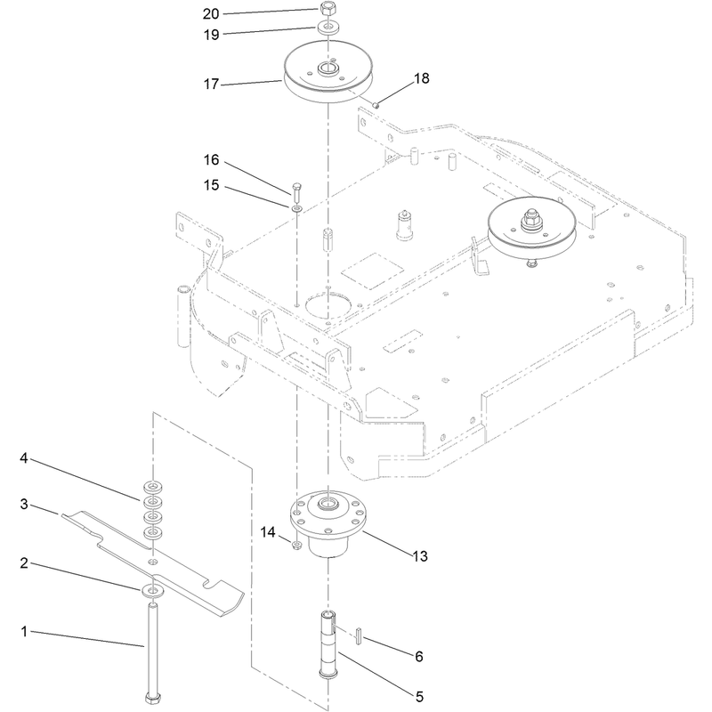 Spindle and Blade Assembly