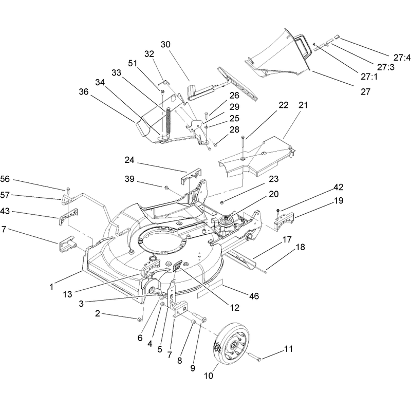 Housing Chute and Wheel Assembly