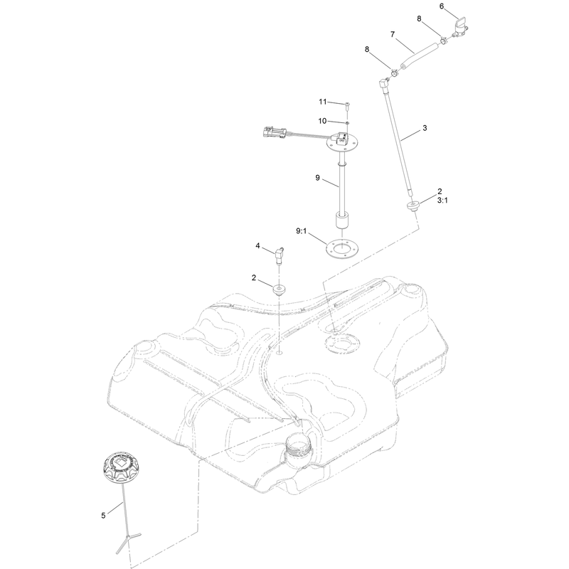 Fuel Tank Assembly No 135-0645