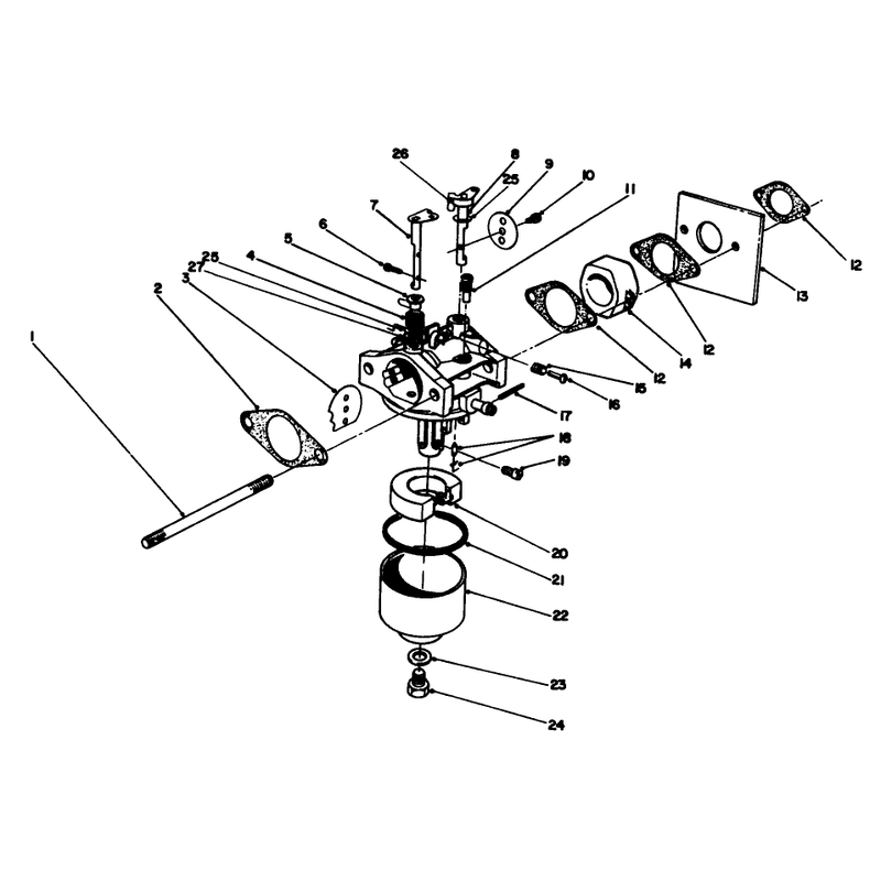 Carburetor Assembly Model No 47pn2-7