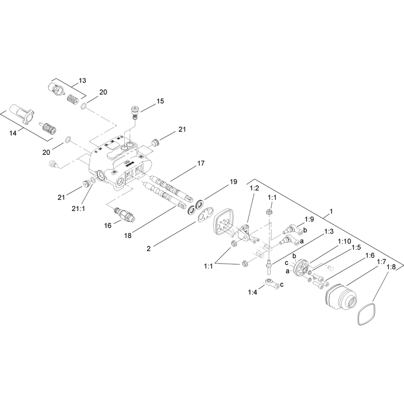 Two Spool Valve Assembly No 106-9307