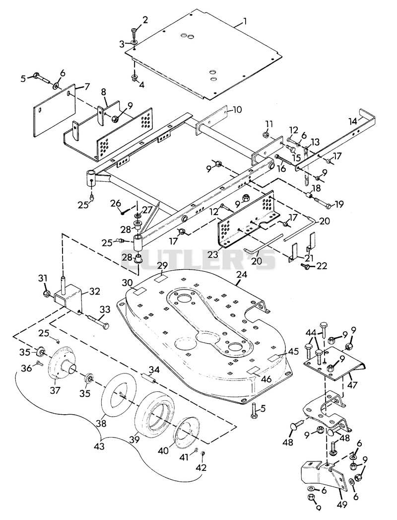 MOWER FRAME