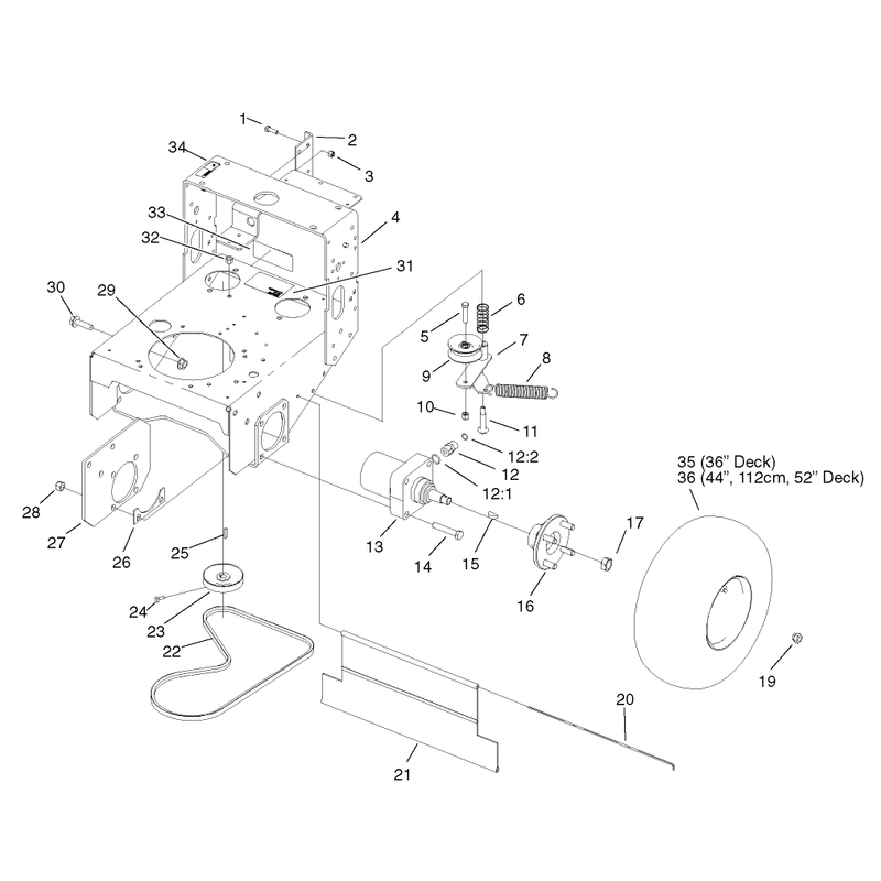 Wheel Motors Pump Belt and Pump Idler Assembly