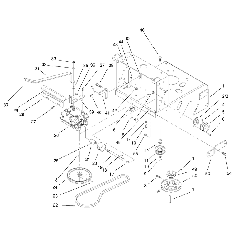 Transmission and Drive Pulley Assembly