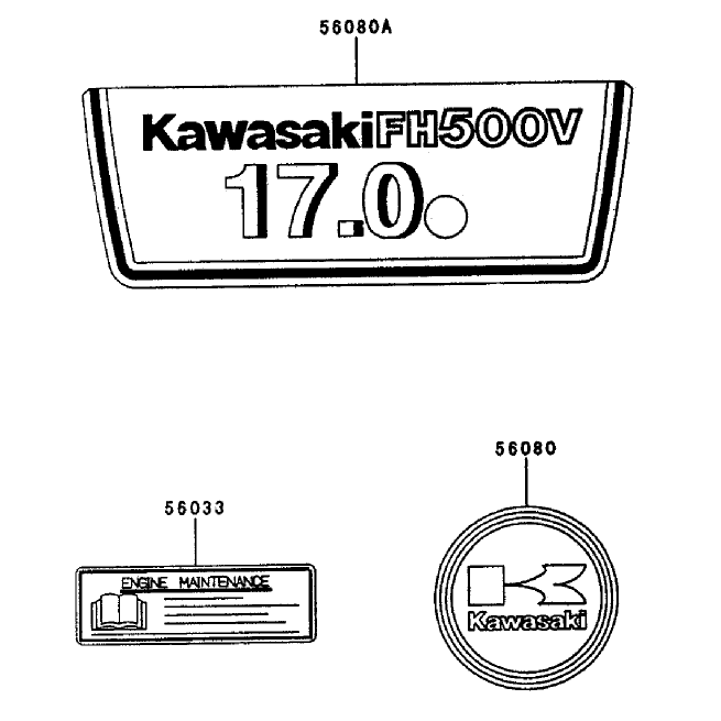 Starterdecals Kawasaki Fh500v-As25
