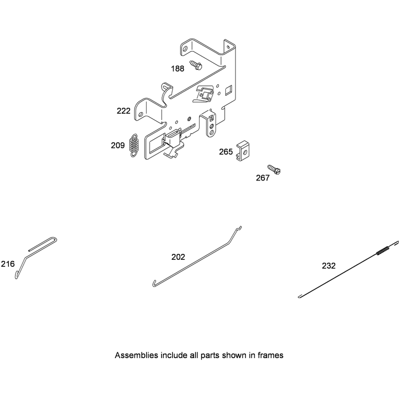 Governor Control Assembly Briggs and Stratton 331777-0946-B2