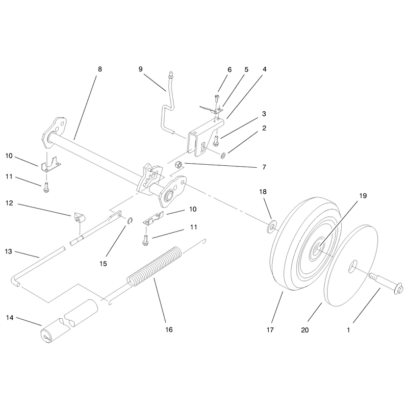 Deck Suspension Assembly