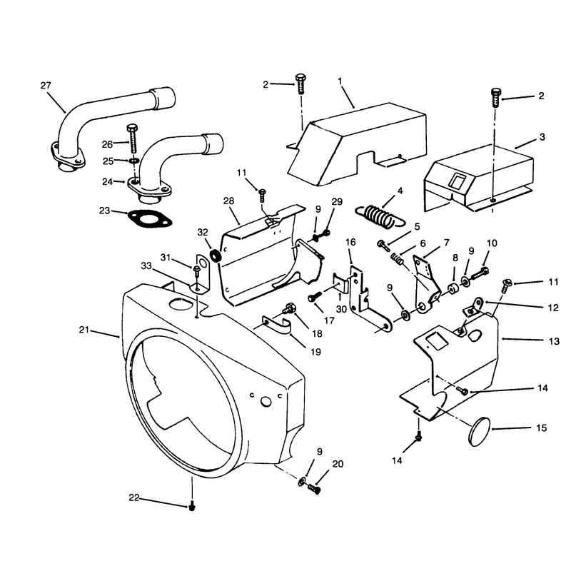 Engine Air Housing Onan P220g Type 110808g