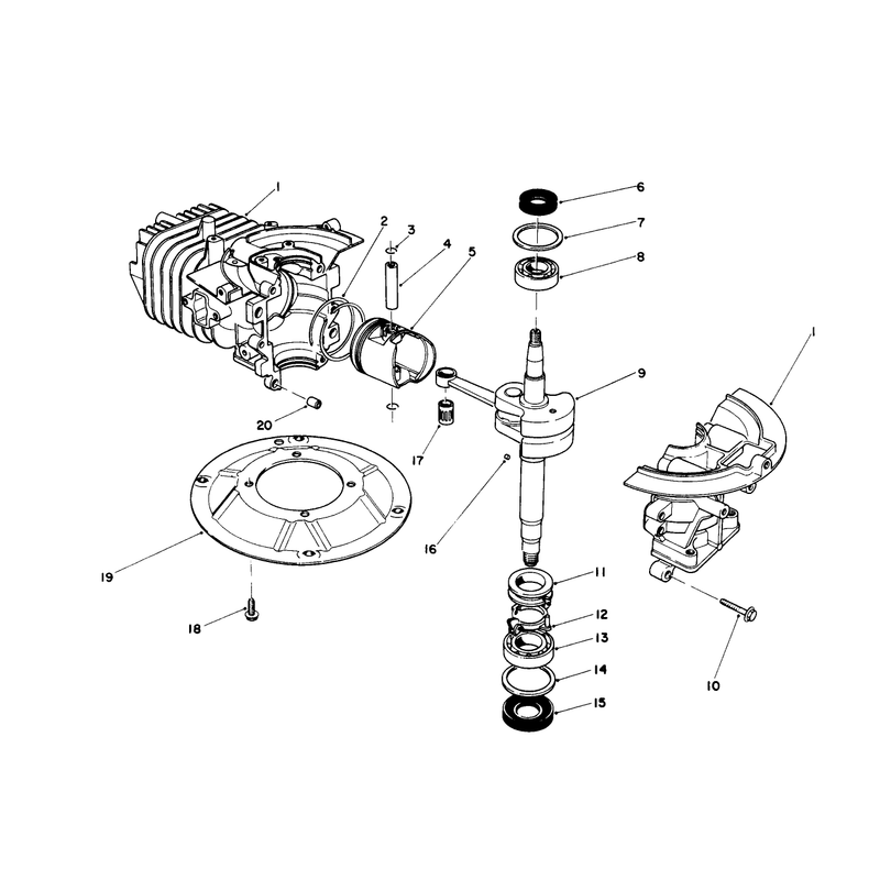 Crankshaft Assembly (engine No. 47plo-2)