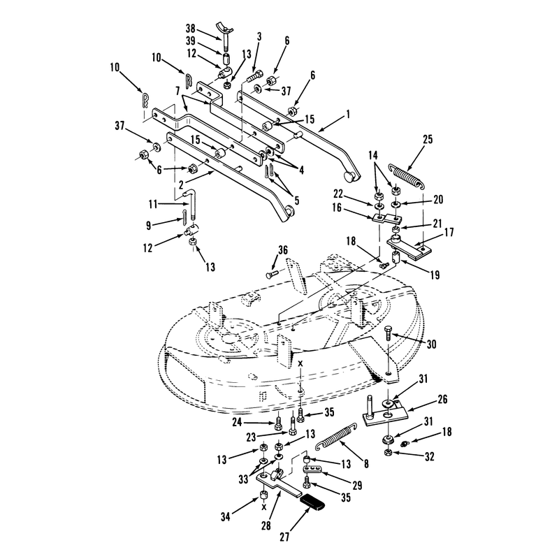 Side Discharge Mower-38 In. (97 Cm) Vehicle Identification Number 05-38sy01