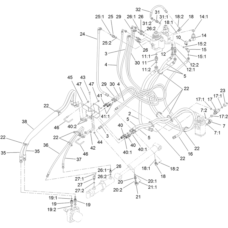 Hydraulic Routing Assembly