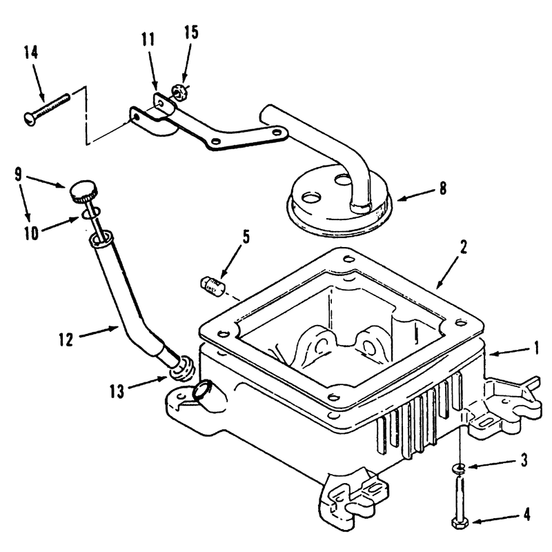 Oil Base Fill Tube And Bracket Power Plus