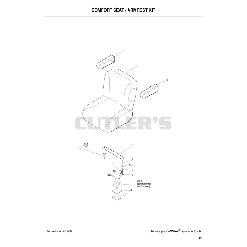 Comfort Seat Armrest Kit