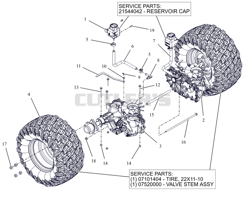 Rear Tires and Transaxles