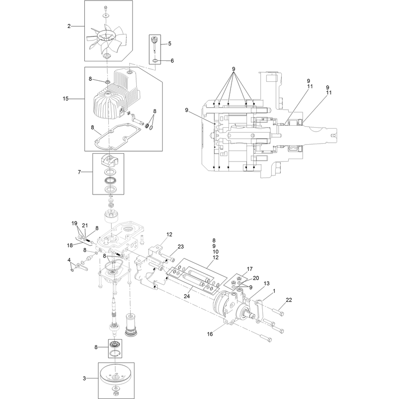 RH Hydro Assembly No. 126-1322