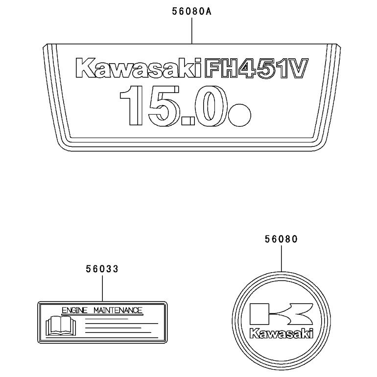 Label Assembly Kawasaki FH451V-AS11