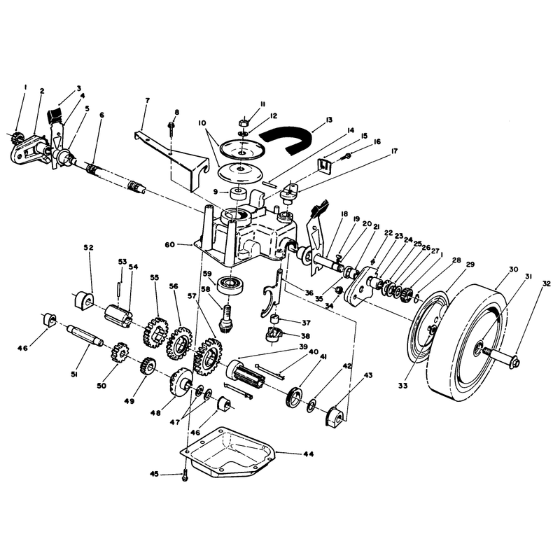 Gear Case Assembly Continued Used on Units with Serial No 7050000 and Up