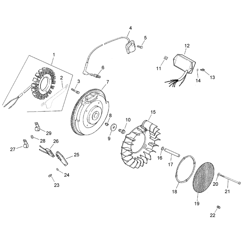 Group 5 - Ignition/Electrical Assembly  Kohler CH25S 68696
