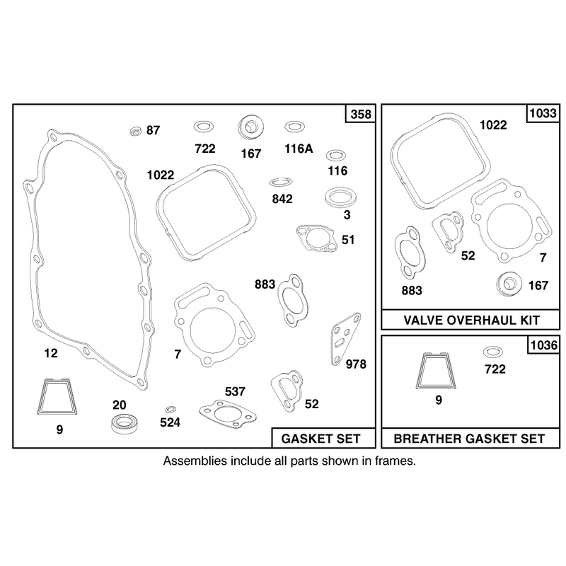 Engine Briggs and Stratton Model 303776-1188-A1