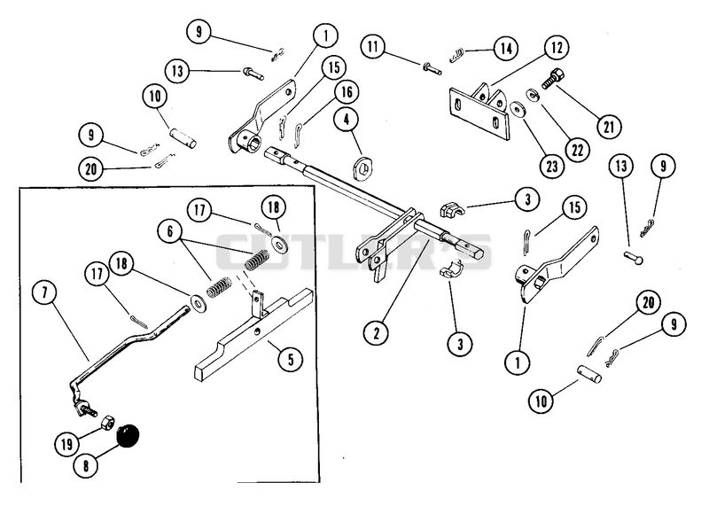 Rear Rock Shaft
