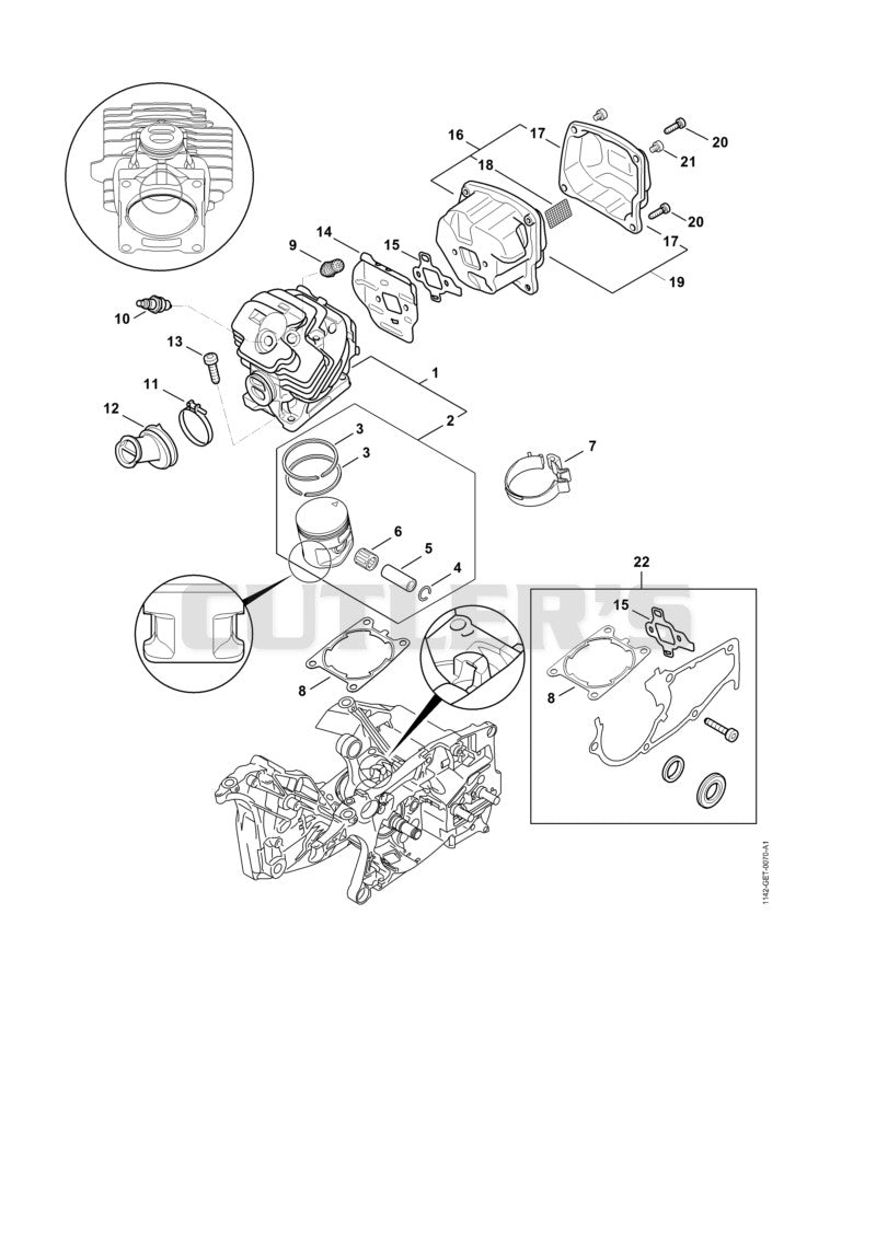 Cylinder, Muffler