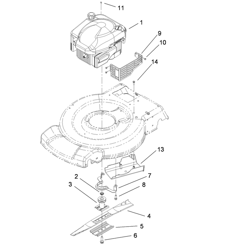 Engine and Blade Assembly