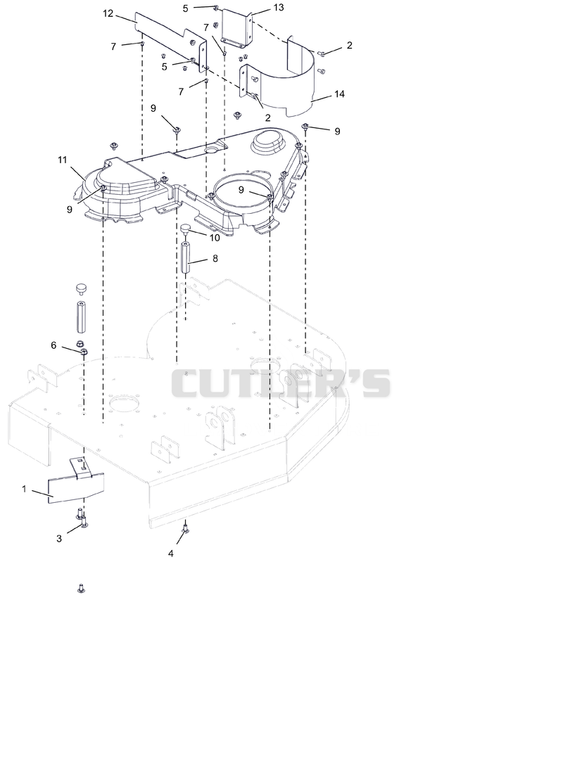 Deck Guards and Baffle - 32"
