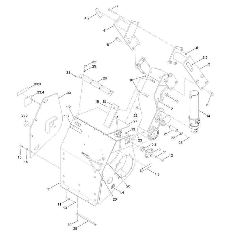Trencher Frame Assembly