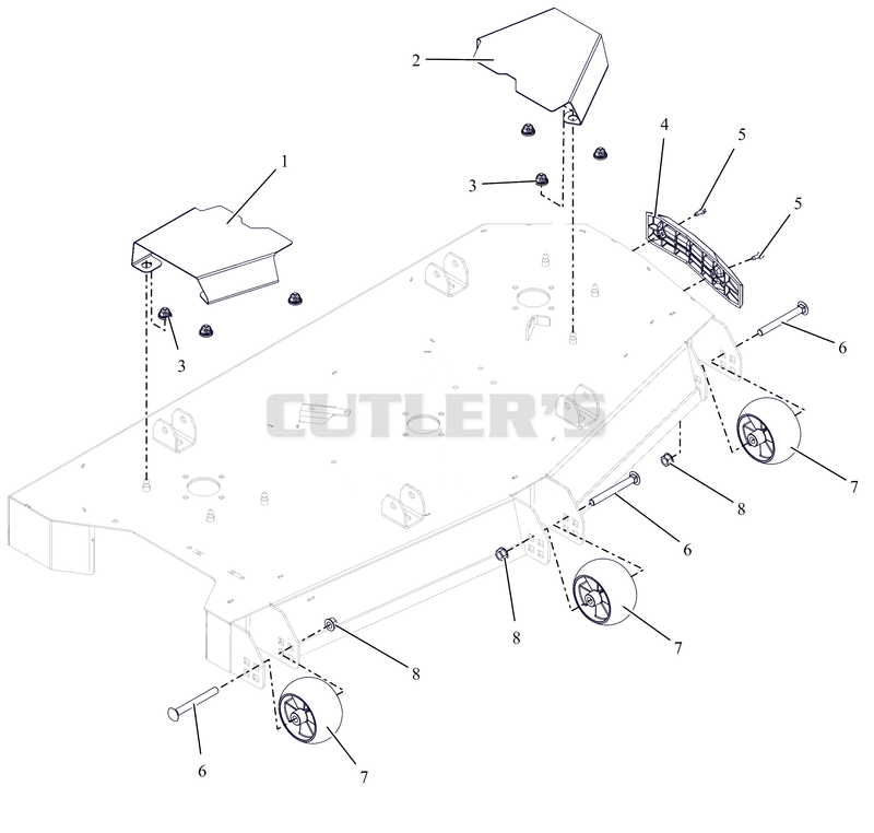 Anti-Scalp Wheels and Belt Covers - 52"