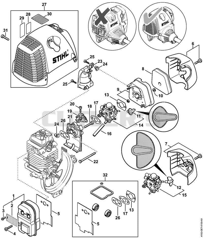 Muffler, Air filter ⇥ 5 08 507 652