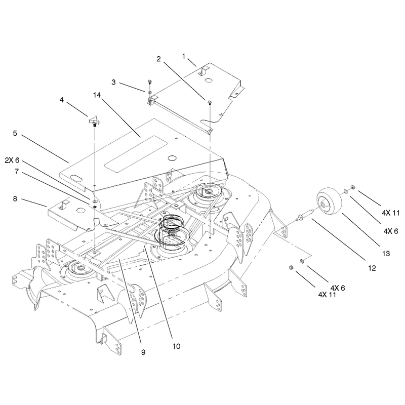 Cover and Gage Wheels Assembly