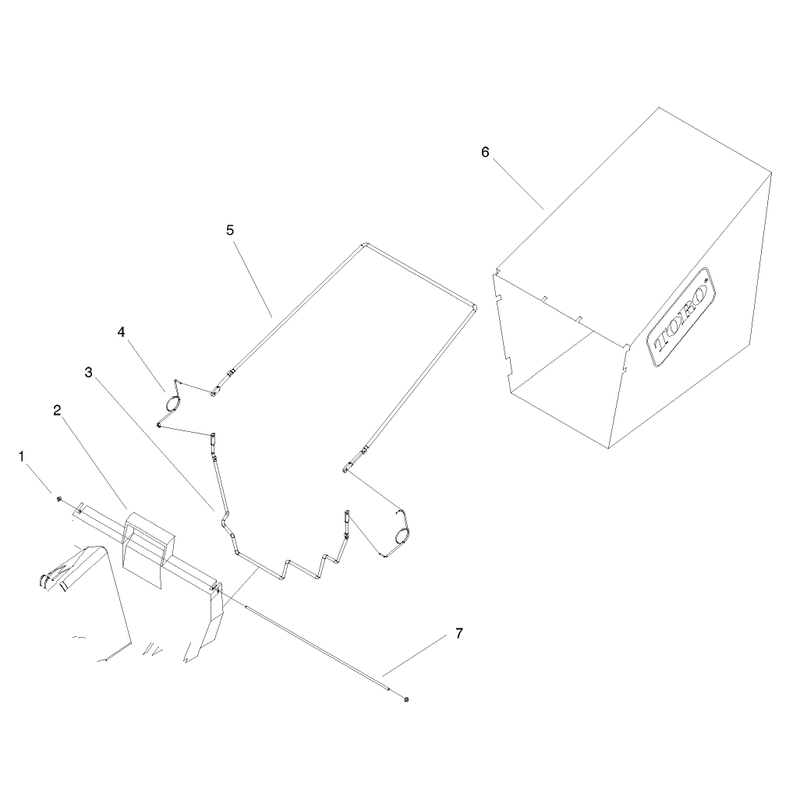 Rear Grass Bag Assembly