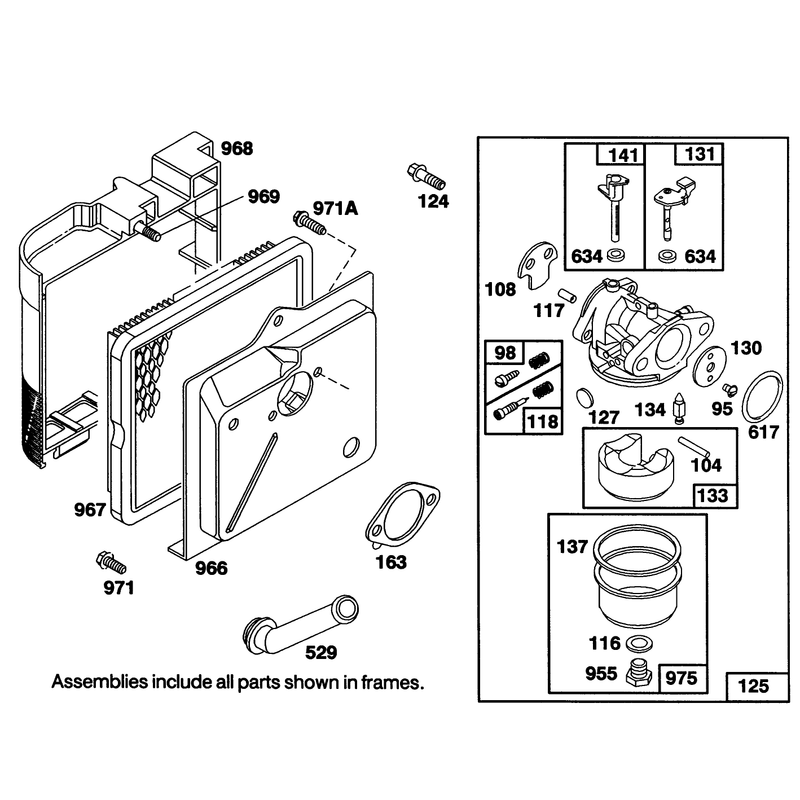 Engine Briggs and Stratton Model 122702-3188-01