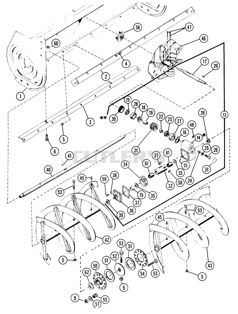 GEARCASE AND RAKE