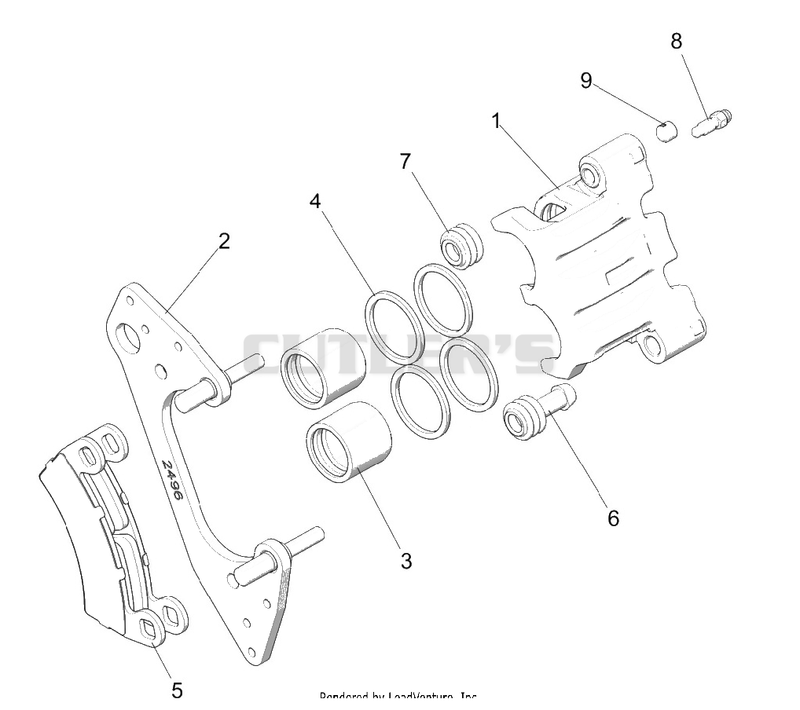 Brakes, Caliper, Front