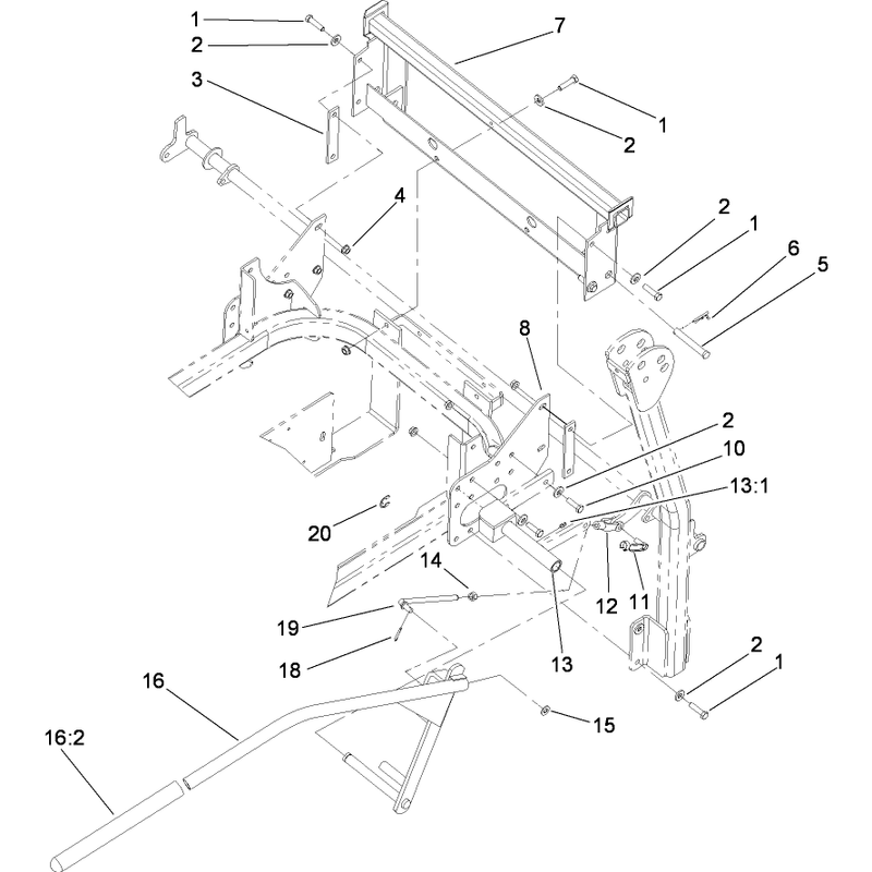 Z500 Gas Series Units  Bagger Mounting Assembly