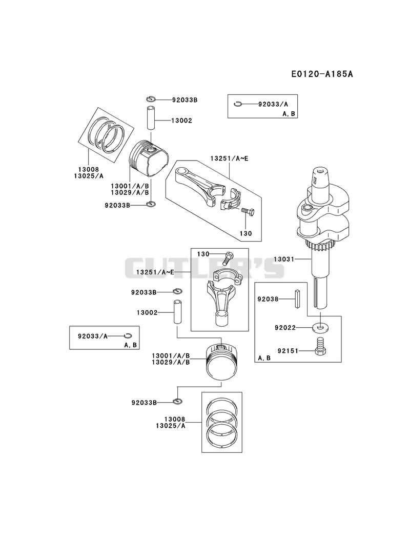 PISTON/CRANKSHAFT