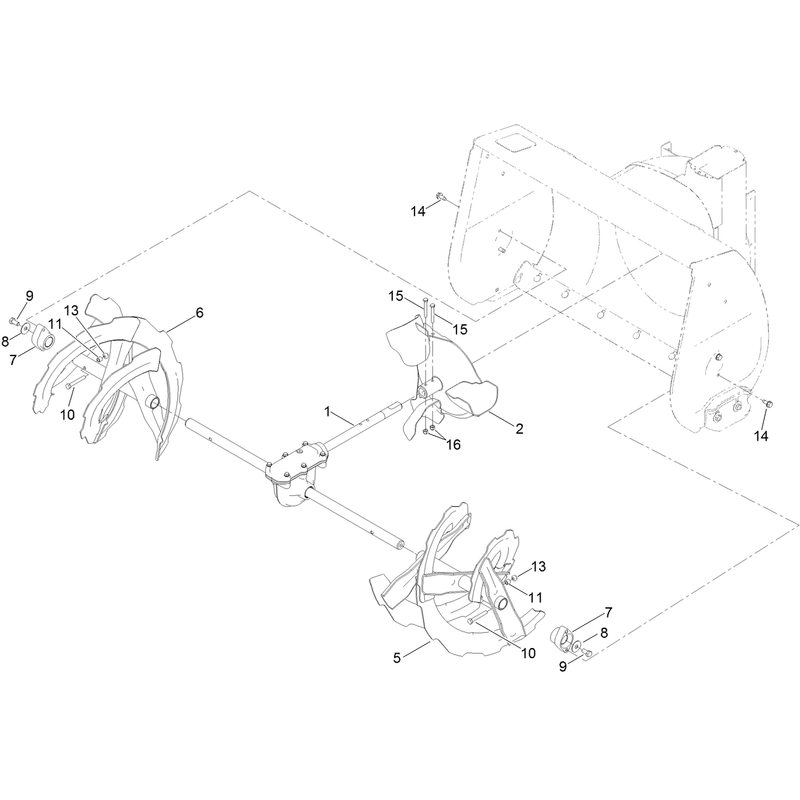 Auger and Gearcase Assembly
