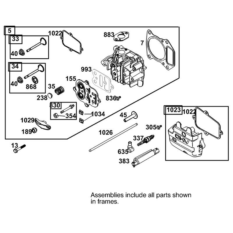 Cylinder Head Assembly Engine GTS 200