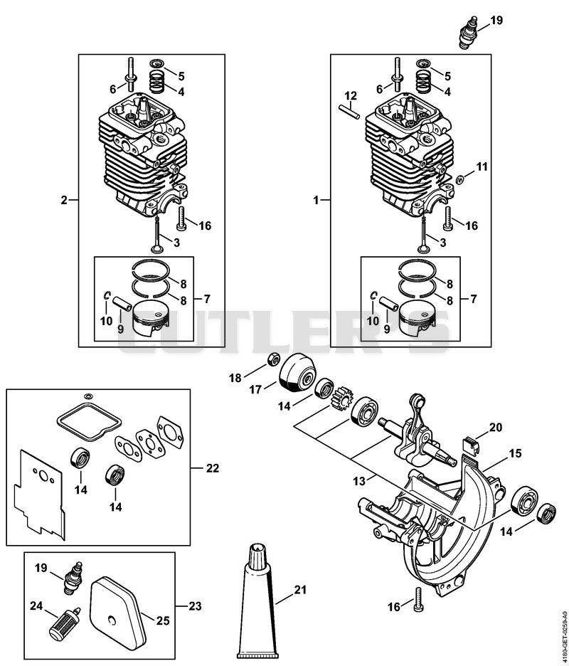 Cylinder, Engine pan