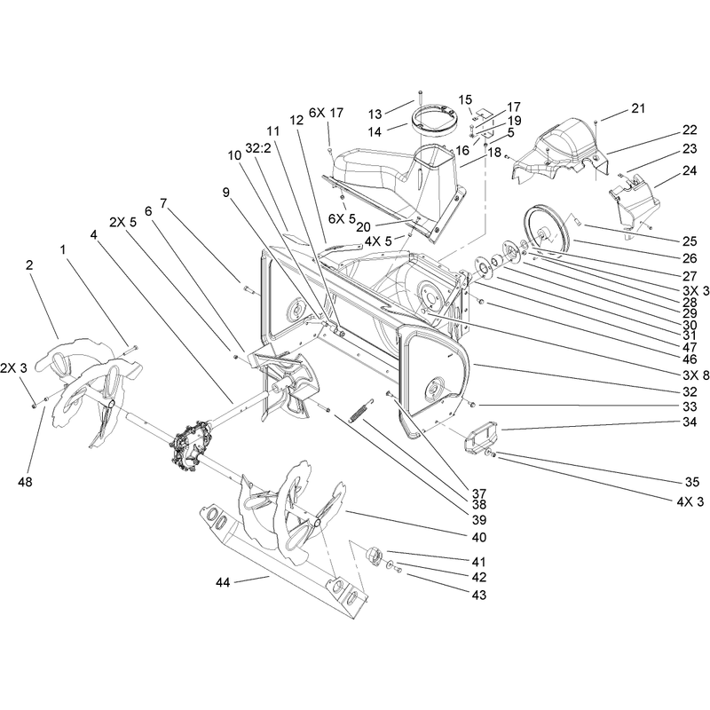 Auger and Housing Assembly