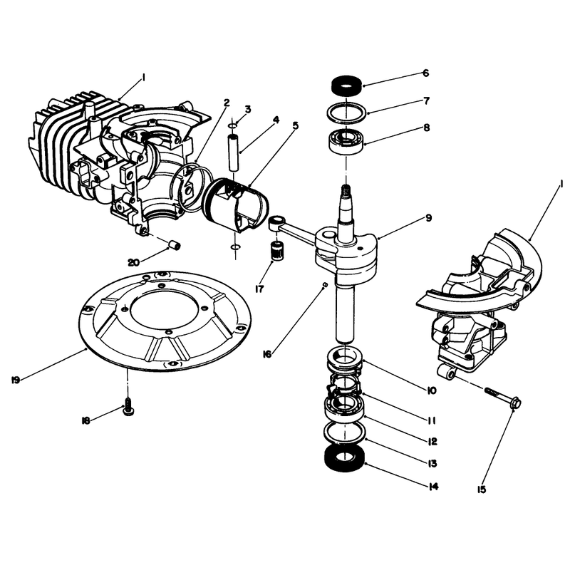 Engine Assembly Model No 47pj8
