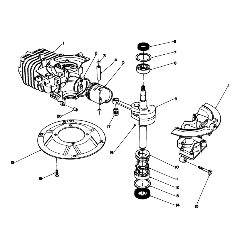 Crank Shaft Assembly (model No. 47pn2-6)