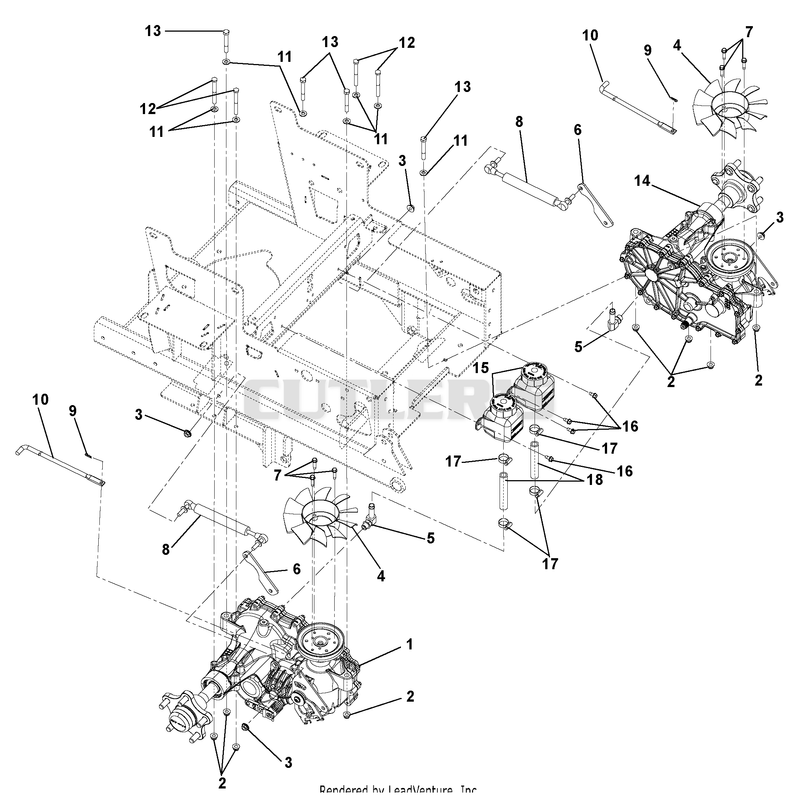 Transmission 03836100 (Serial 000101 - 001999) 3400 Series