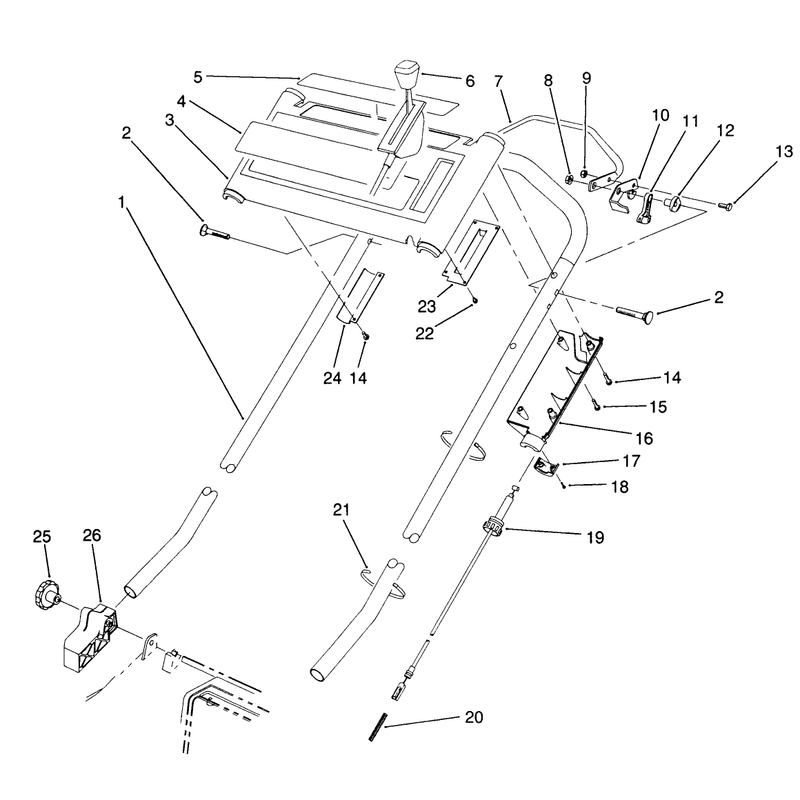 Sp Handle Assembly Model No 20906b Only
