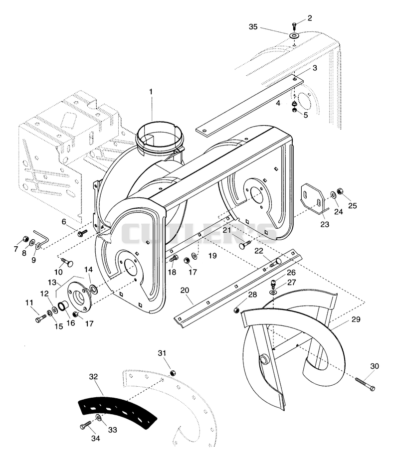 Auger/Impeller Housing