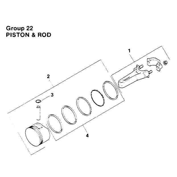 Piston and Rod Engine Kohler Model No Mv16s Type Ps56519