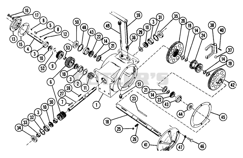 Transmission Assembly (Cast Iron Transmission Case)
