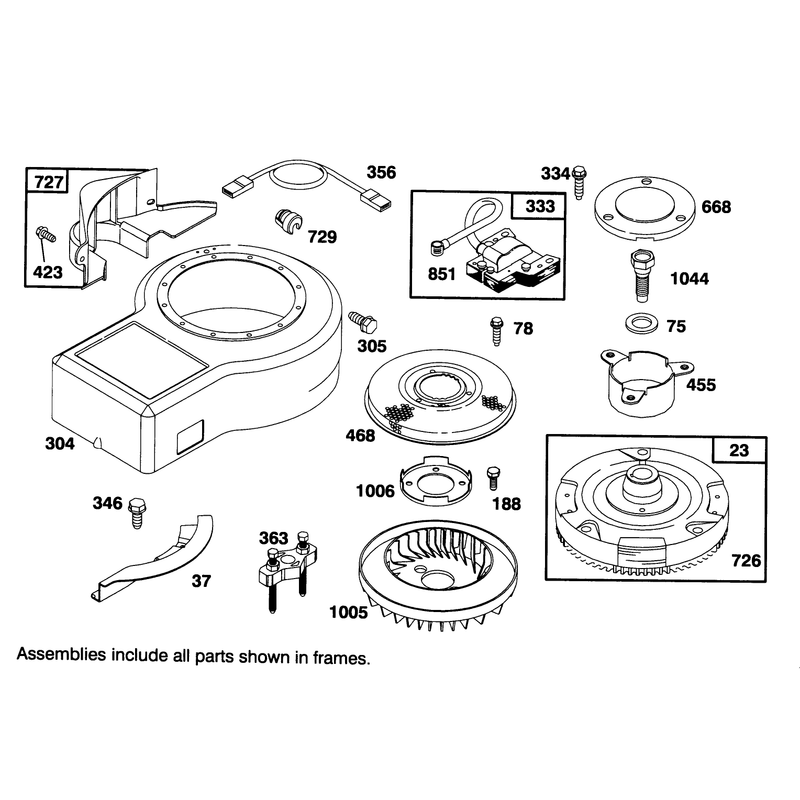 Engine Briggs and Stratton Model 282707-0119-01