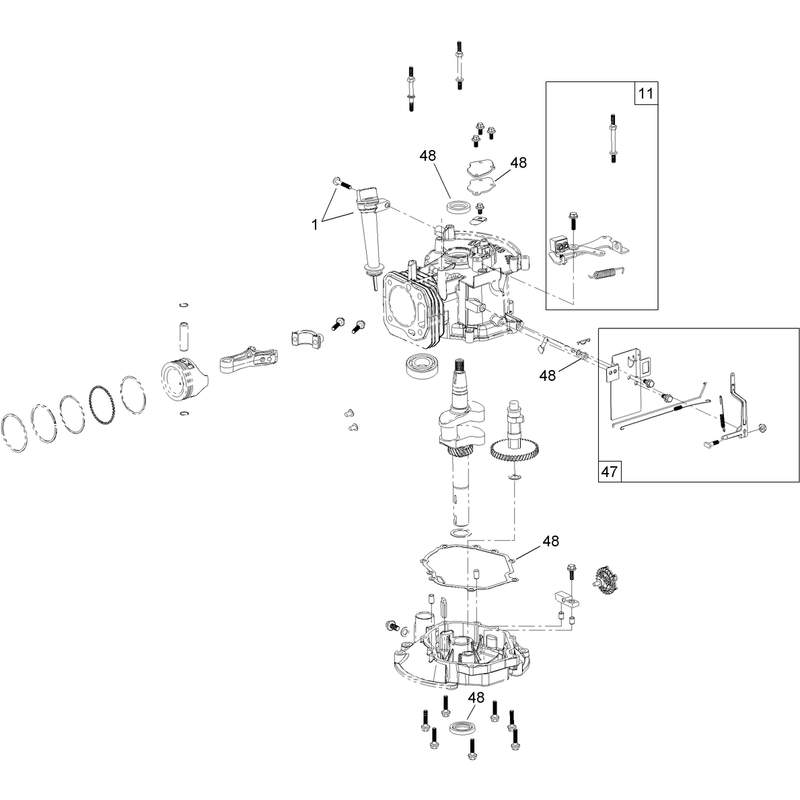 Dipstick Brake and Governor Arm Assembly